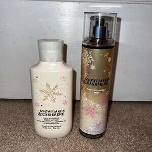 New Bath & Body Works Snowflakes  & Cashmere Set